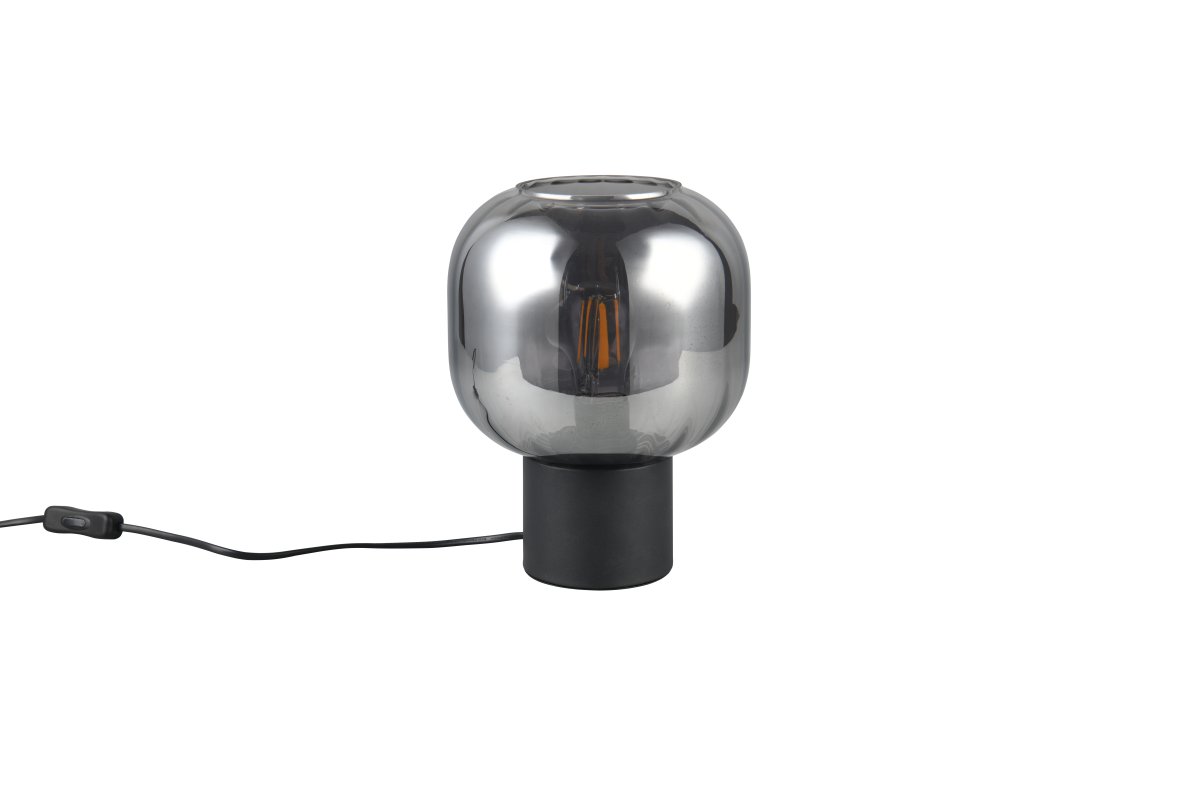 Diva 26cm Gris fumé lampe de table De Trio Lighting - 