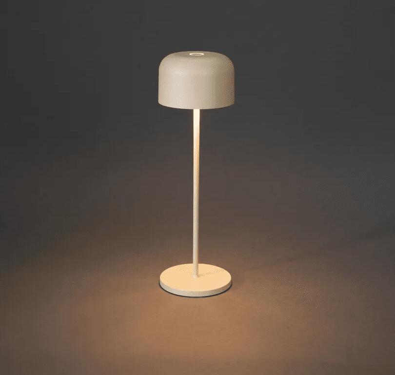 Lille 36cm Sable portable De Konstsmide - La lampe est &eacute;quip&eacute;e d'un variateur tactile pour que vous puissiez r&eacute;gler la luminosit&eacute; et la temp&eacute;rature de couleur du jaune chaud au blanc chaud.