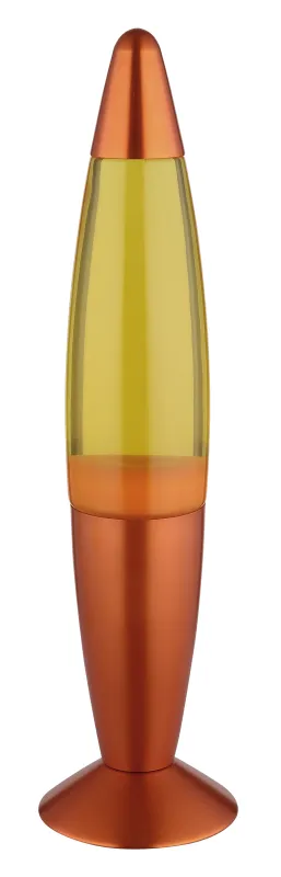 Etna Orange lampe pour enfant De Globo Lighting - Etna &auml;r en fascinerande lavalampa med gul v&auml;tska och oranget vax som sm&auml;lter l&aring;ngsamt och skapar hypnotiska ljuseffekter.