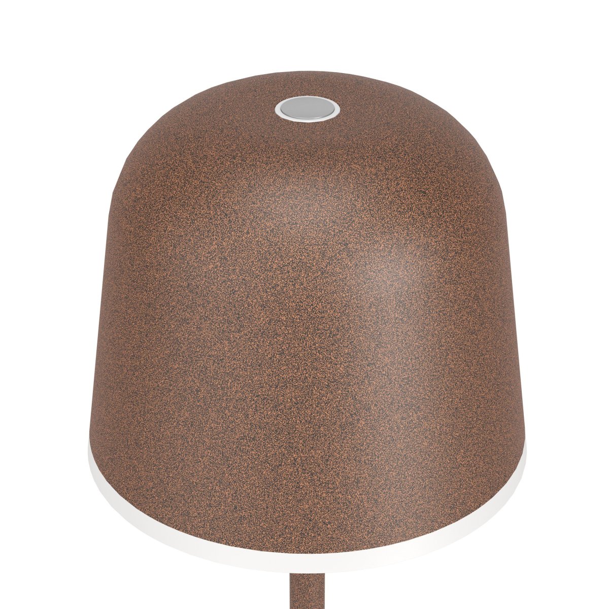 Mannera 34cm Brun rouille portable De Eglo - Grâce au variateur tactile intégré, vous pouvez régler la lumière sur trois niveaux pour créer la sensation idéale, d'une lueur douce et chaleureuse à une lumière plus fonctionnelle.