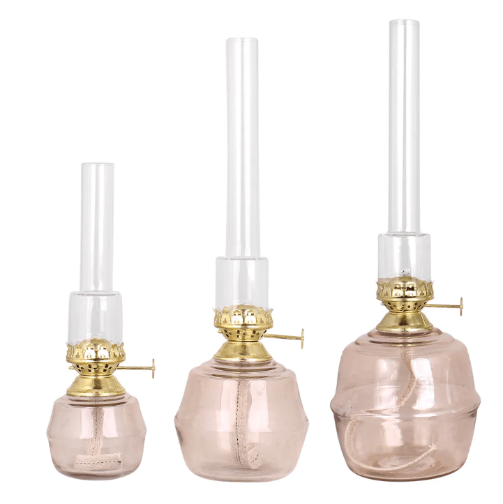 Kerosene Lamp Majken Small Rose De Strömshaga - Convient &agrave; la m&egrave;che num&eacute;ro de pi&egrave;ce 116210 et au tube de br&ucirc;leur num&eacute;ro de pi&egrave;ce 121800G.