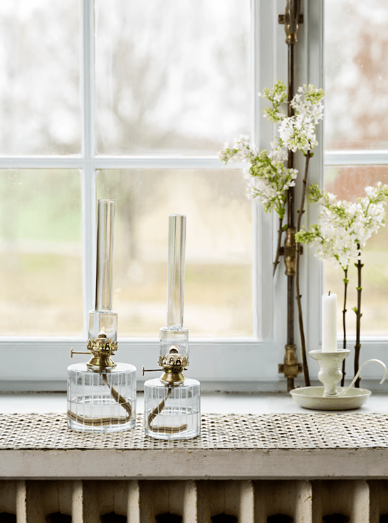 Kerosene Lamp Straight small Transparent De Strömshaga - Convient &agrave; la m&egrave;che num&eacute;ro de pi&egrave;ce 116210 et au tube de br&ucirc;leur num&eacute;ro de pi&egrave;ce 121800G.