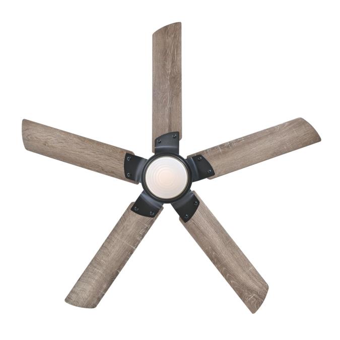 Morris Ø132 Noir De Westinghouse - Le ventilateur de plafond Morris avec éclairage LED à intensité variable combine un design vintage avec des fonctionnalités modernes et est parfait pour les intérieurs de style industriel ou champêtre.