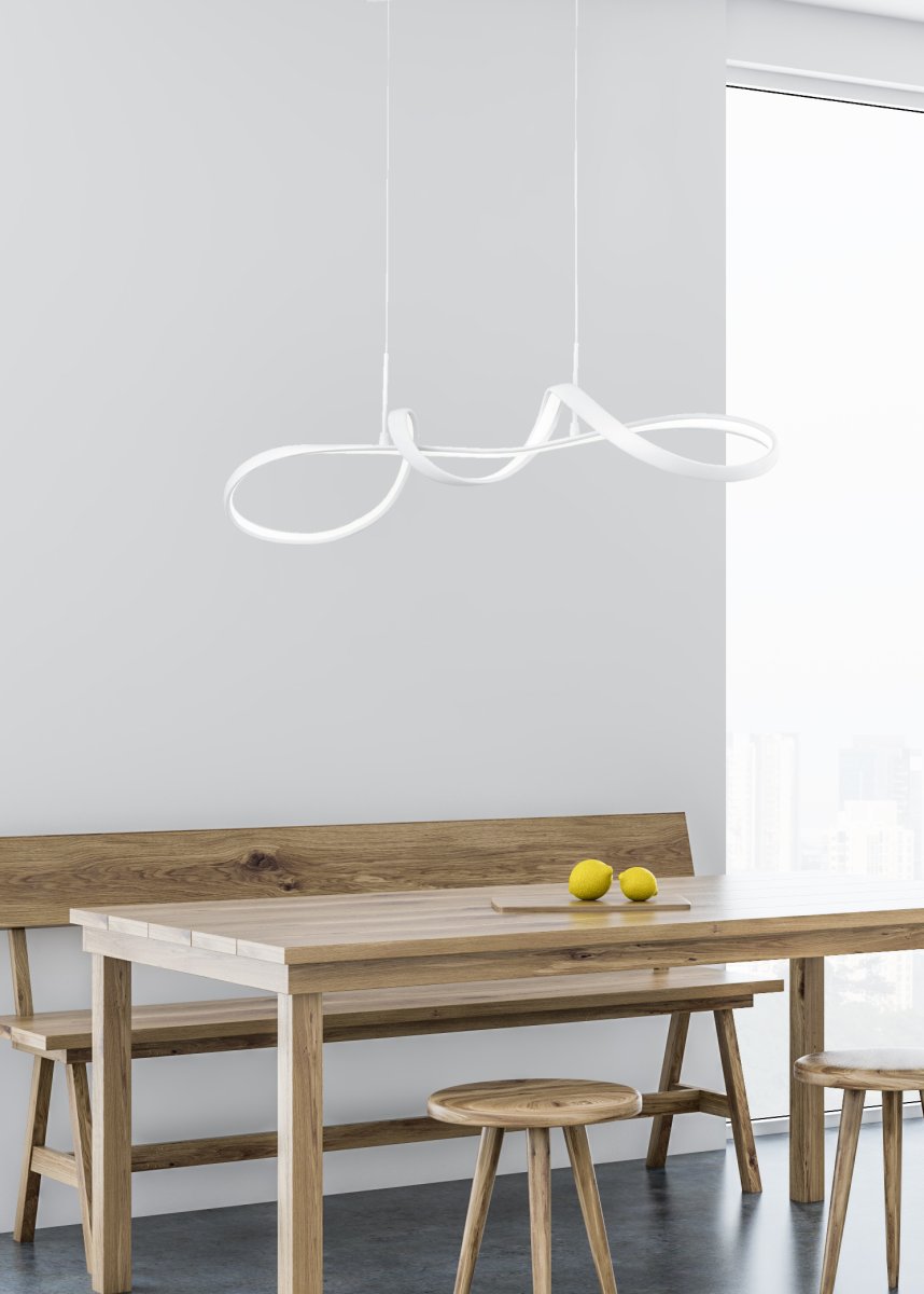 Perugia 80cm Blanc suspension De Trio Lighting - 