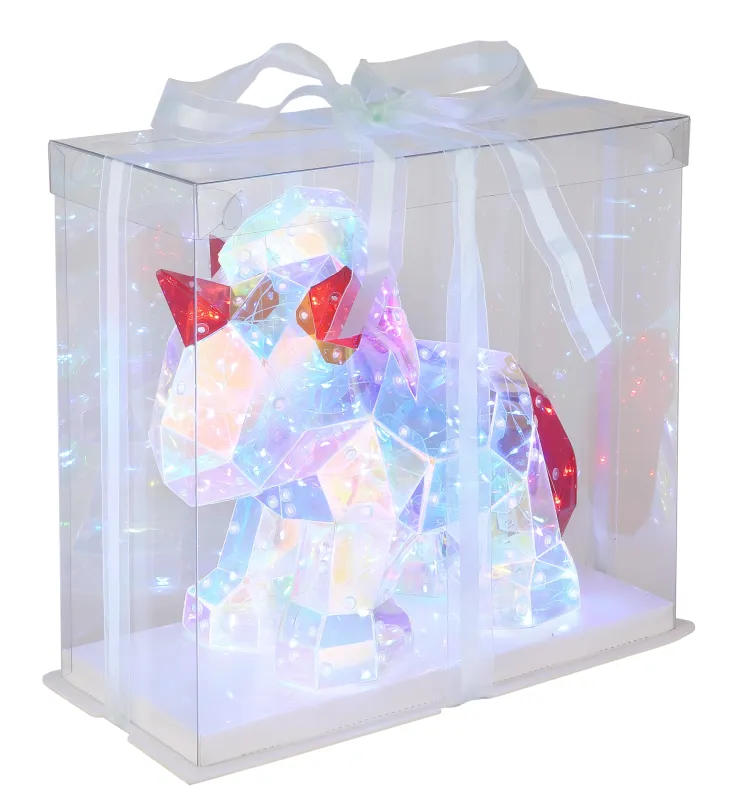 Brondar Transparent lampe pour enfant De Globo Lighting - Son corps en plastique transparent effet cristal est associé à des détails rouges pour une touche de couleur.
