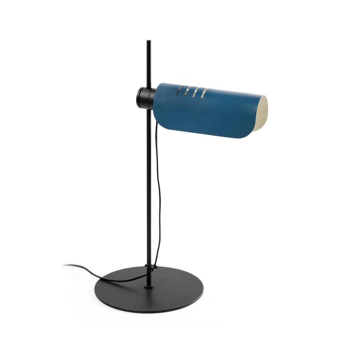 Martinica 53cm Bleu lampe de bureau De Faro Barcelona - Une lampe qui rompt avec l'austérité et invite à jouer avec la lumière, aussi bien dans les espaces résidentiels que publics.