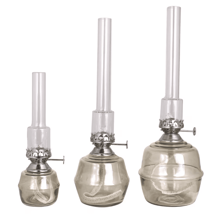 Kerosene Lamp Majken Mid Gris De Strömshaga - Convient &agrave; la m&egrave;che num&eacute;ro de pi&egrave;ce 116210 et au tube de br&ucirc;leur num&eacute;ro de pi&egrave;ce 121810G.