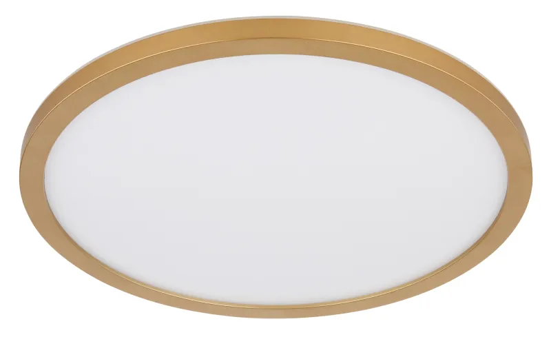 Sapana Ø30 Laiton lampe de salle de bain De Globo Lighting - Lampan &auml;r tillverkad av matt m&auml;ssingsf&auml;rgad och vit plast, vilket ger ett mjukt och bl&auml;ndfritt ljus.