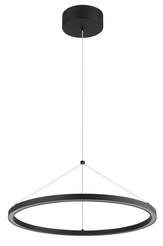 Grenvix Ø50 Noir suspension De Globo Lighting - Grenvix &auml;r en unik och stilfull takpendel som utm&auml;rker sig med sin runda form och distinkta ringdesign.