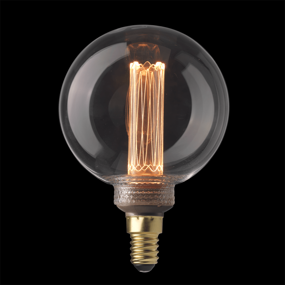 UNI-K E14 Globe 80 2,3W 1800K De Unison - Les gros filaments émettent une lumière chaude, la température de couleur est de 1800 K, ce qui est une lumière très chaude.