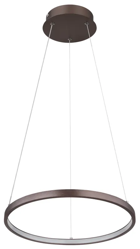 Ralph Ø38 Brun suspension De Globo Lighting - Med en diameter p&aring; 38,5 cm och en h&ouml;jd p&aring; 120 cm blir den en stilfull blickf&aring;ngare.