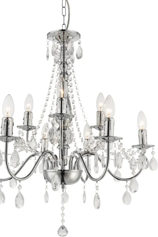 William Ø65 Chrome cristal De Globo Lighting - 