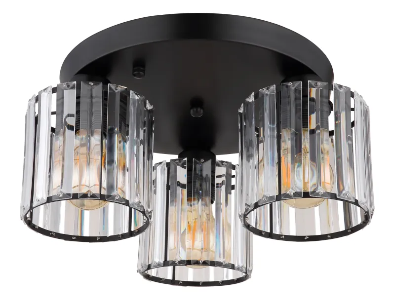 Jordana Ø35 Noir plafonnier De Globo Lighting - Jordana &auml;r en elegant plafond som imponerar med sin eleganta och stilrena design.