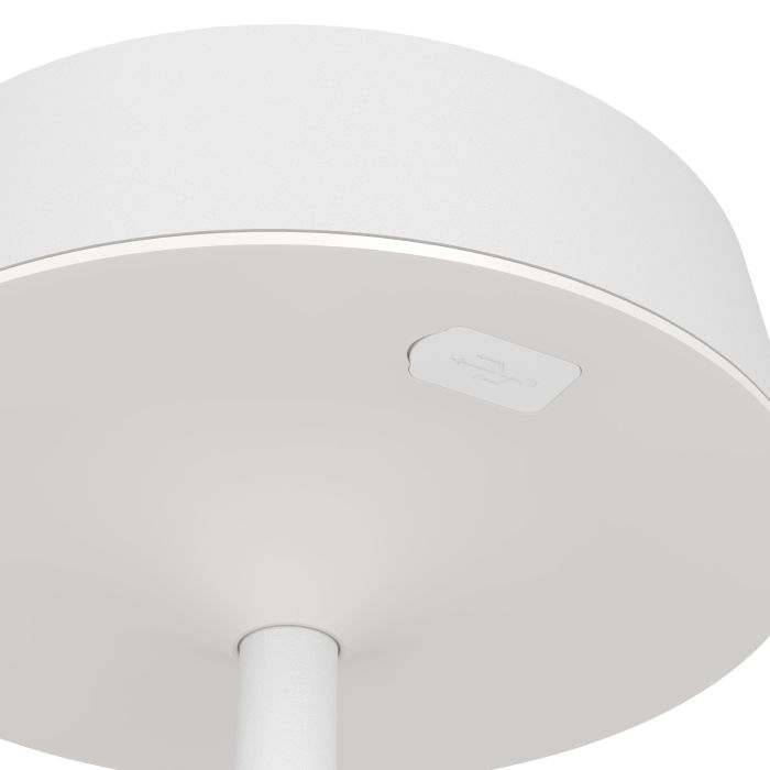 Simeri 30cm Blanc lampe solaire De Eglo - Simeri est une lampe de table élégante à énergie solaire qui allie forme et fonction pour une utilisation intérieure et extérieure.