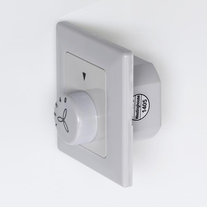 Commande Murale À 4 Niveaux De Westinghouse - Commande murale pour ventilateurs de plafond, permet un contrôle facile de tous les ventilateurs de plafond Westinghouse sans kit d'éclairage.