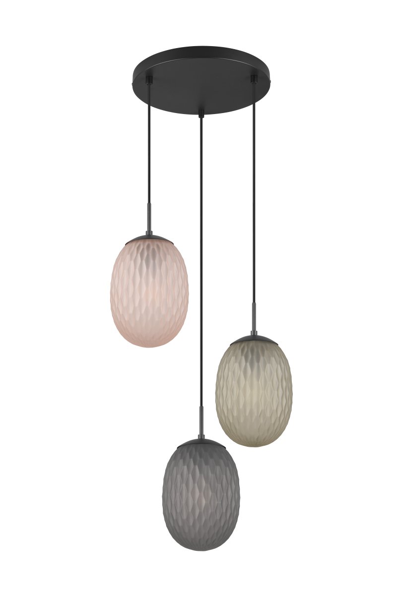 Facette Ø43 Multicolore suspension De Trio Lighting - 
