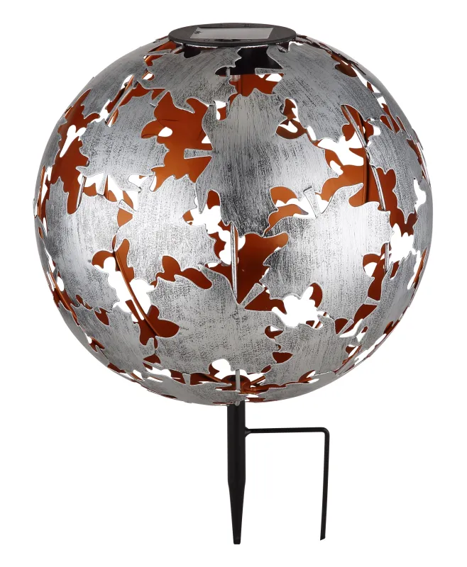 Earth Argent lampe solaire De Globo Lighting - Laddas av solen under dagen och t&auml;nds automatiskt i skymningen.