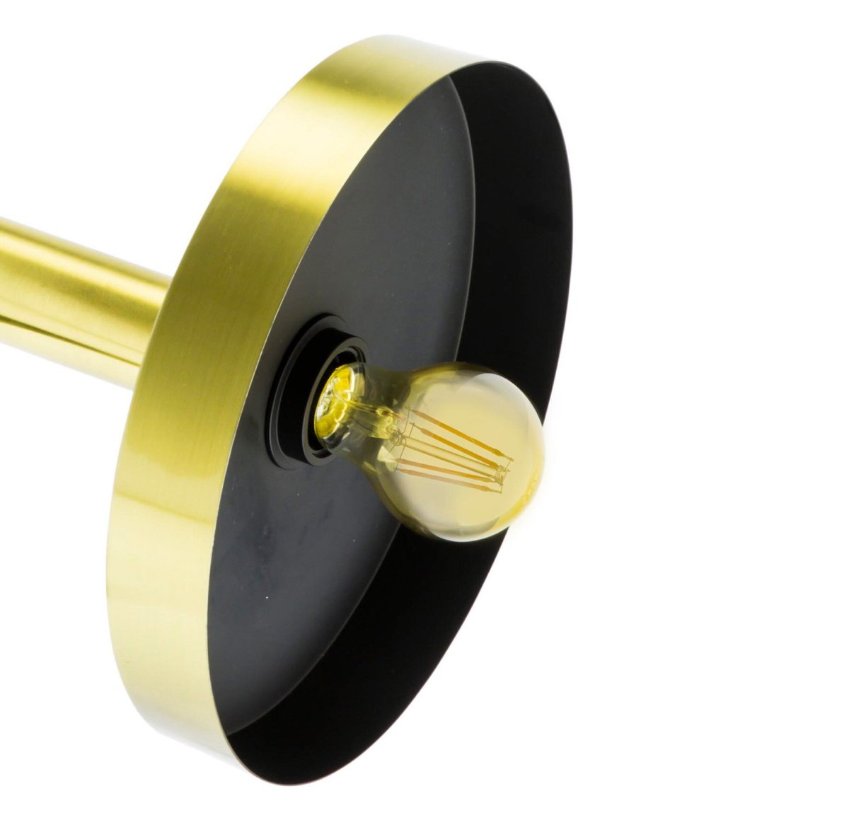 Whizz 70cm Or applique murale De Faro Barcelona - Id&eacute;ale avec une ampoule d&eacute;corative pour sublimer son design, elle est id&eacute;ale pour les projets d'&eacute;clairage o&ugrave; fonctionnalit&eacute; et esth&eacute;tique sont essentielles, que ce soit &agrave; la maison, au bureau ou dans le secteur de l'h&ocirc;tellerie-restauration.