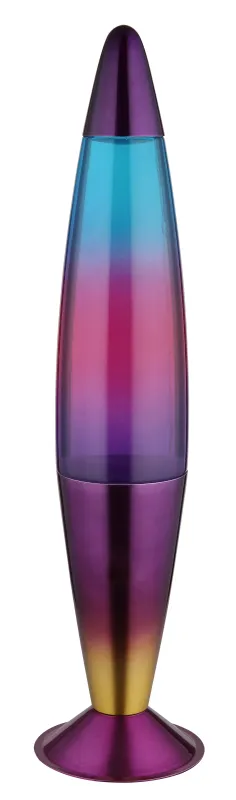 Etna Multicolore lampe pour enfant De Globo Lighting - Etna &auml;r en fascinerande lavalampa med klar v&auml;tska och vitt vax som sm&auml;lter l&aring;ngsamt och skapar hypnotiska ljuseffekter.