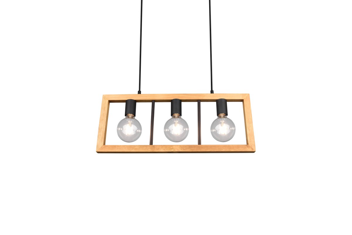 Agra 60cm Bois suspension De Trio Lighting - 