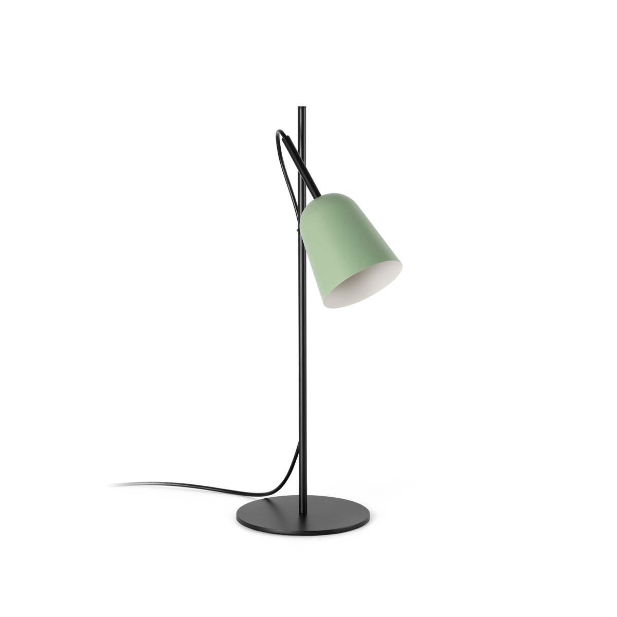 Studio 55cm Vert lampe de bureau De Faro Barcelona - Son serre-c&acirc;ble d&eacute;coratif en forme de branche lui conf&egrave;re une touche unique et de caract&egrave;re.