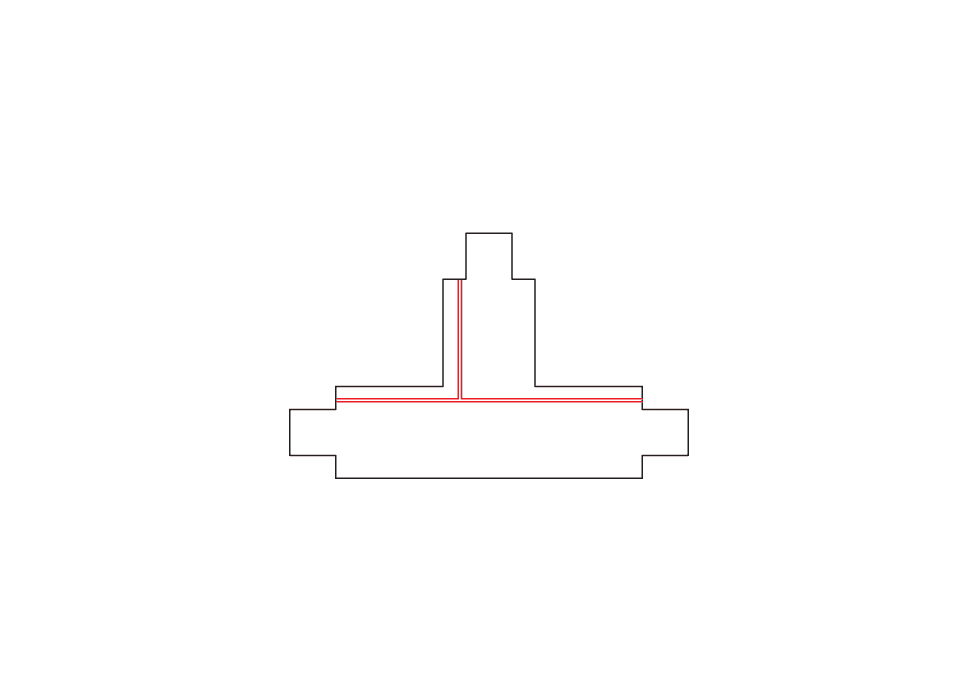 Connecteur En T (GB37-3) Blanc De Belid - Connecteur en T pour le système ferroviaire Global monophasé de Belid.