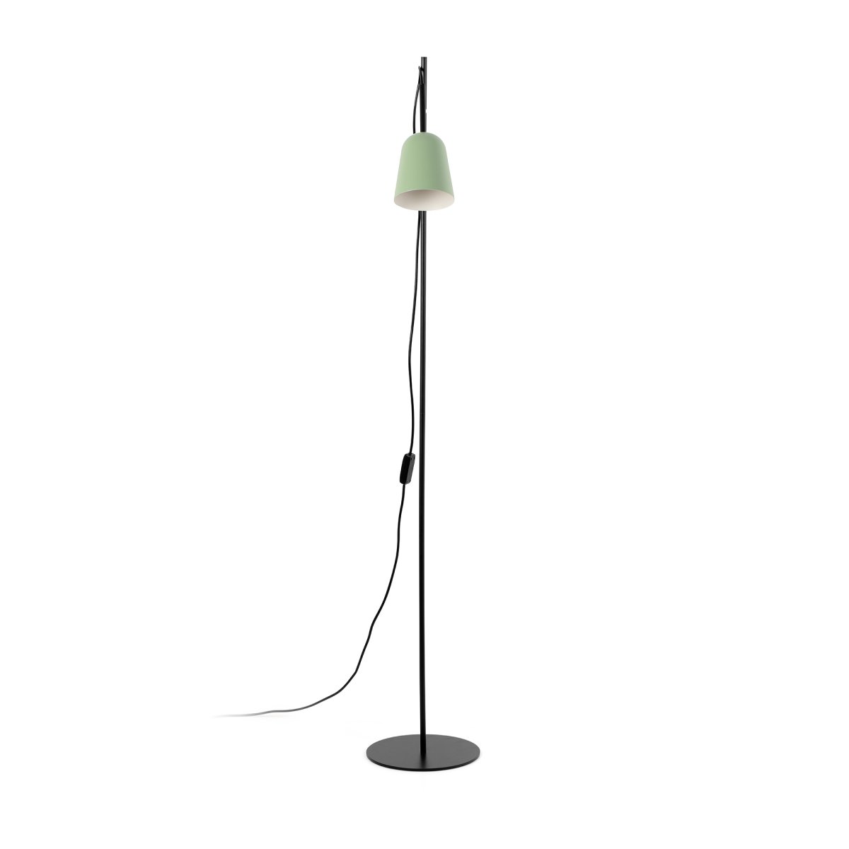 Studio Vert lampadaire De Faro Barcelona - Son abat-jour vert et son design &eacute;l&eacute;gant en font un luminaire id&eacute;al pour la maison comme pour le bureau.