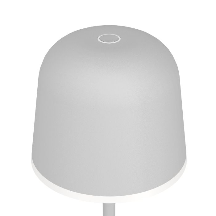 Mannera 34cm Gris portable De Eglo - Grâce au variateur tactile intégré, vous pouvez régler la lumière sur trois niveaux pour créer la sensation idéale, d'une lueur douce et chaleureuse à une lumière plus fonctionnelle.