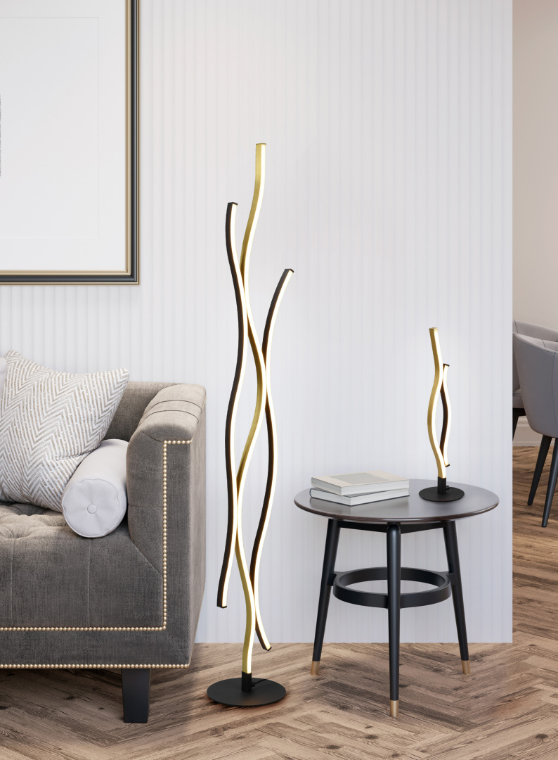 Blaze 48cm Laiton lampe de table De Trio Lighting - 