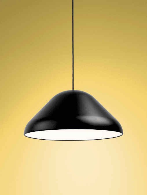 Enna Ø43 Noir suspension De Airam - La grande suspension arrondie Enna convient à de nombreux styles de décoration intérieure et comme lampe de table à manger.