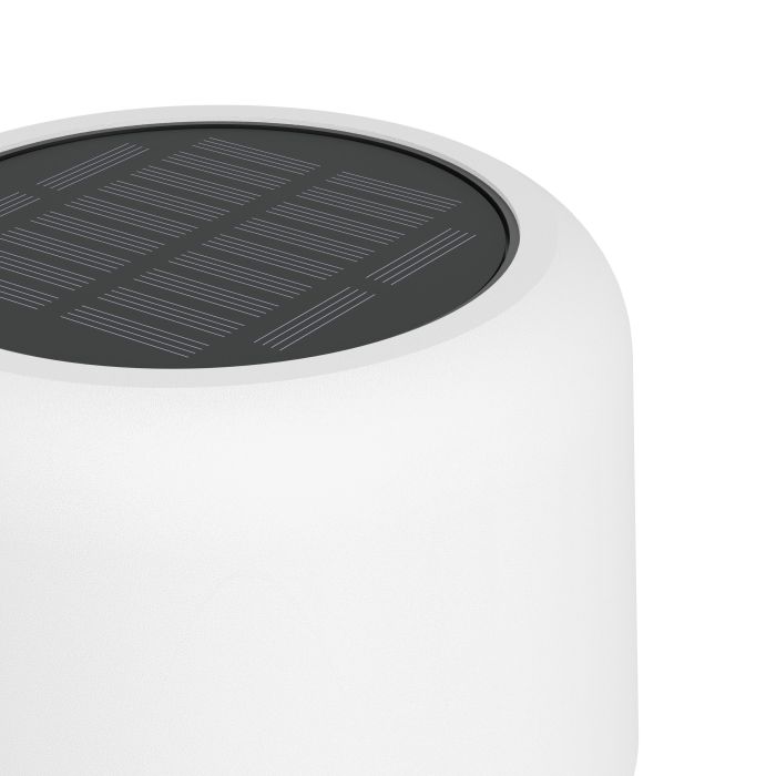 Roccanova 120cm Blanc lampe solaire De Eglo - Avec un indice de protection IP44, il est résistant aux intempéries et parfait pour la terrasse ou le balcon.