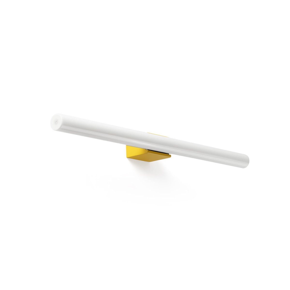 Calma 50cm Jaune lampe de salle de bain De Faro Barcelona - Gr&acirc;ce &agrave; sa source lumineuse int&eacute;gr&eacute;e et &agrave; son design polyvalent, elle peut &ecirc;tre install&eacute;e horizontalement ou verticalement, selon les besoins de l'espace.