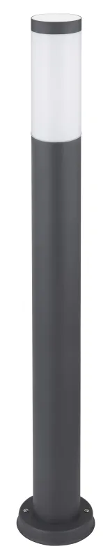 Boston 80cm Anthracite bornes De Globo Lighting - Tillverkad i rostfritt st&aring;l med en opalvit plastsk&auml;rm ger den ett mjukt och behagligt ljus.