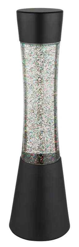 Sparkle Noir lampe pour enfant De Globo Lighting - Den mattsvarta designen i aluminium ramar in den klara glassk&auml;rmen, som sprider ljuset mjukt och skapar en behaglig atmosf&auml;r.