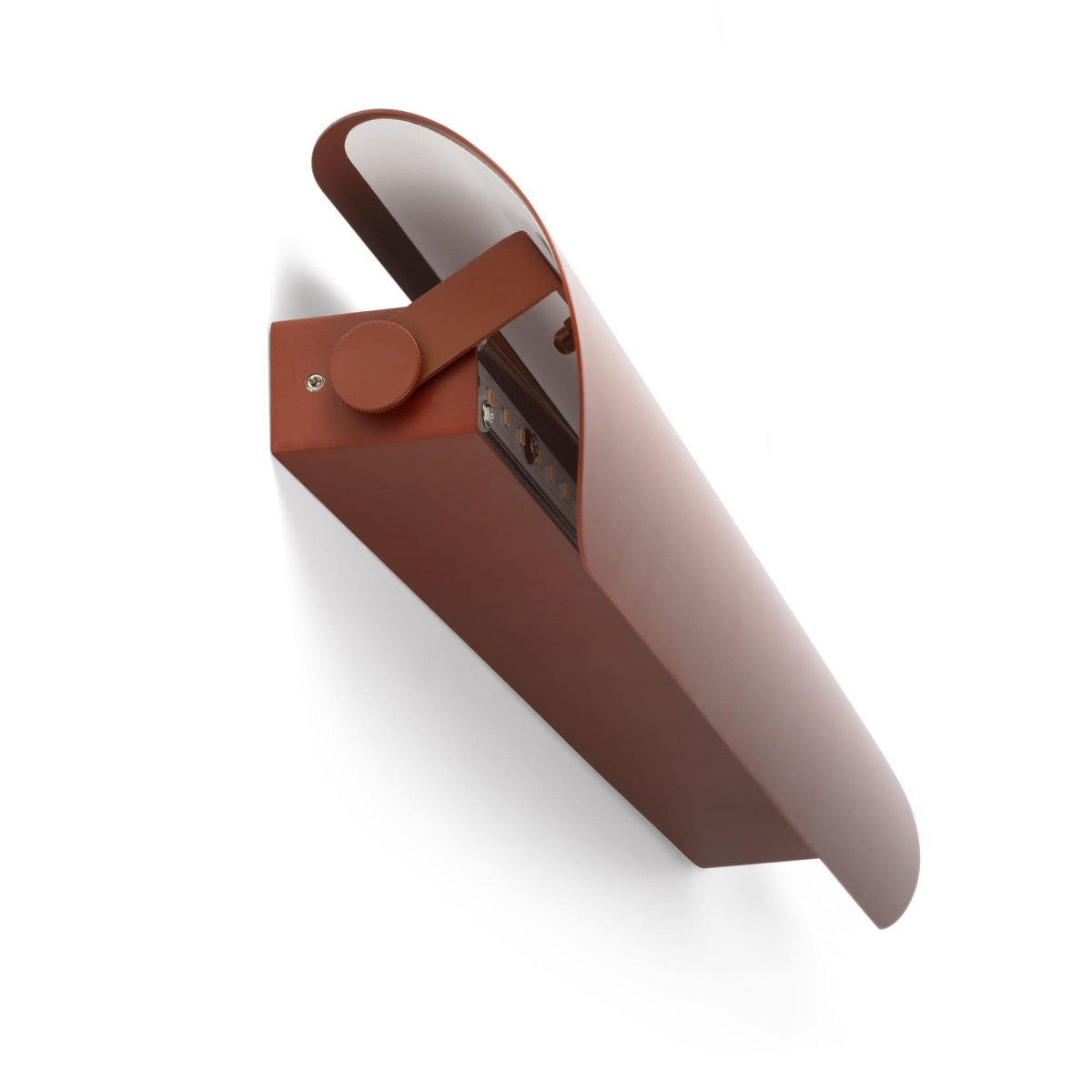 Novo 50cm Terre cuite applique murale De Faro Barcelona - Novo est une applique murale moderne en terre cuite mate alliant &eacute;l&eacute;gance et fonctionnalit&eacute;.