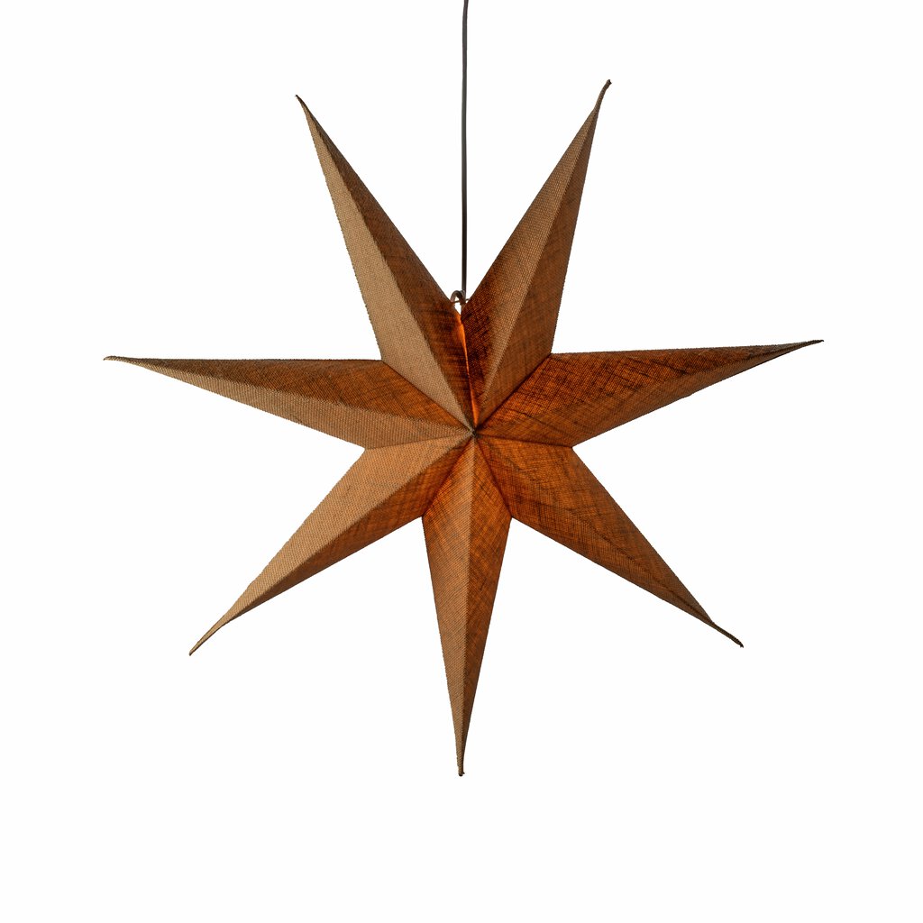 Étoile En Papier Ø60 Nature De Konstsmide - Belle &eacute;toile en papier de couleur naturelle, 60 cm de diam&egrave;tre - une d&eacute;coration de No&euml;l &eacute;l&eacute;gante avec une touche rustique.