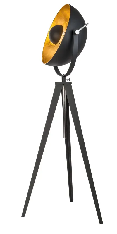 Bowy Noir lampadaire De Globo Lighting - &nbsp;Bowy &auml;r det perfekta valet f&ouml;r dig som vill kombinera stil och funktion &ndash; en golvlampa som skapar en inbjudande och modern atmosf&auml;r i ditt hem.