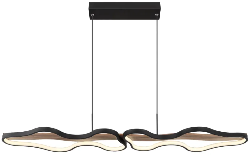 Bezzy 112cm Nature suspension De Globo Lighting - Med en l&auml;ngd p&aring; 1120 mm och en bredd p&aring; 255 mm blir den en i&ouml;gonfallande detalj i rummet och skapar en st&auml;mningsfull atmosf&auml;r.