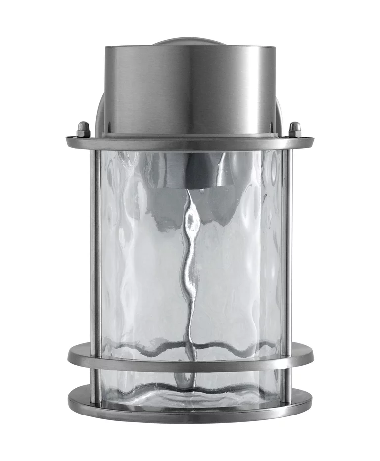 Post Acier inoxydable lampe d’extérieur De Ledvance - Fabriqu&eacute; en acier inoxydable avec un d&ocirc;me en verre transparent &agrave; l'aspect martel&eacute;, il offre un beau jeu de lumi&egrave;re et cr&eacute;e une atmosph&egrave;re accueillante.