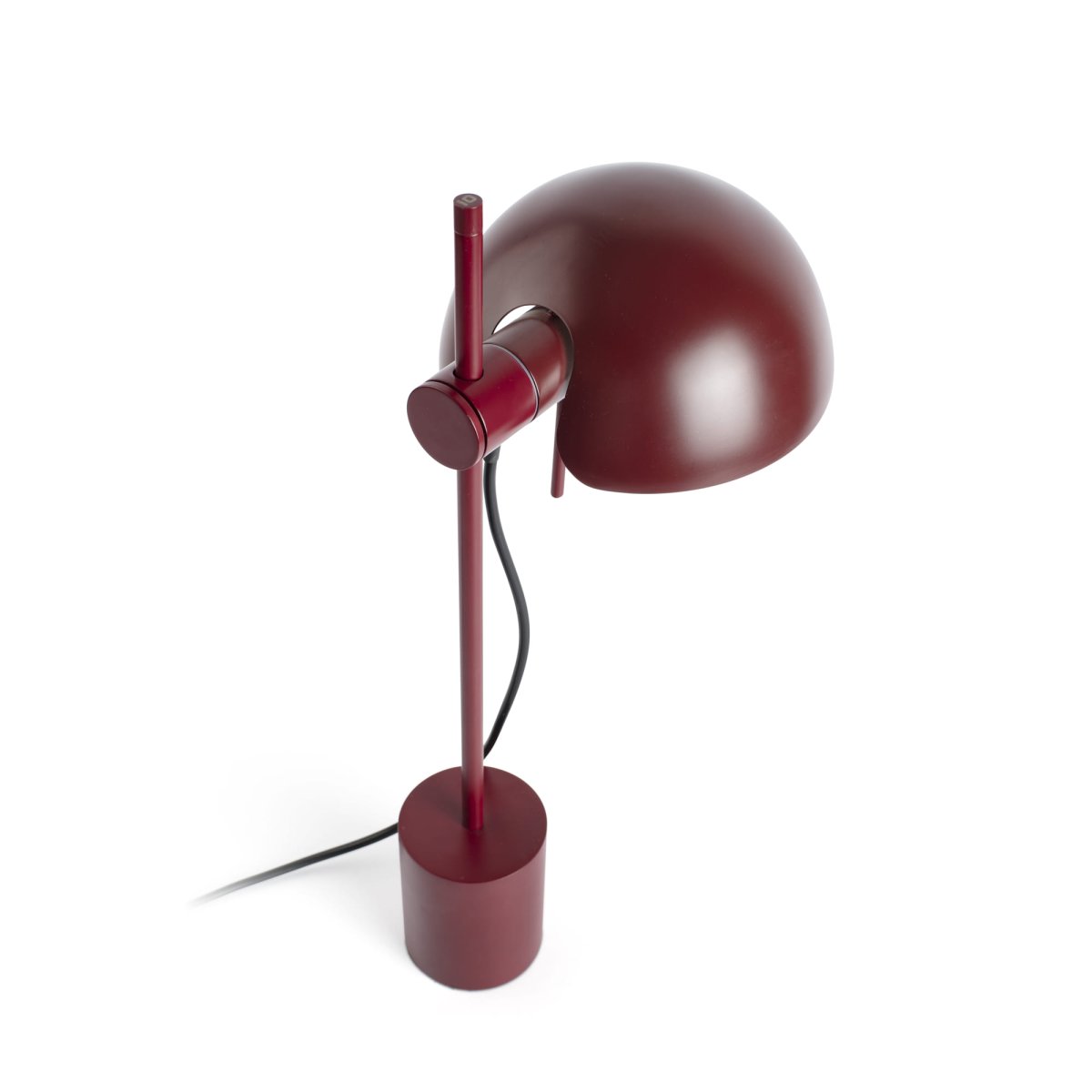 Matilda 43cm Bourgogne lampe de bureau De Faro Barcelona - Matilda est une lampe de table bordeaux au design g&eacute;om&eacute;trique et &eacute;pur&eacute; qui s'int&egrave;gre parfaitement &agrave; tous les int&eacute;rieurs.