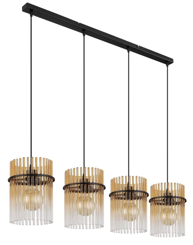 Gorley 110cm Ambre suspension De Globo Lighting - Gorley&nbsp;takpendel kombinerar elegant design med h&ouml;g funktionalitet och blir en sofistikerad inredningsdetalj i ditt hem.