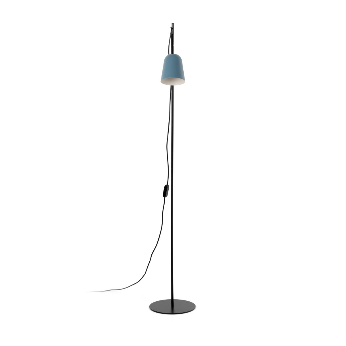 Studio Bleu lampadaire De Faro Barcelona - Son abat-jour bleu et son design &eacute;l&eacute;gant en font le compl&eacute;ment id&eacute;al de toute maison ou de tout bureau.