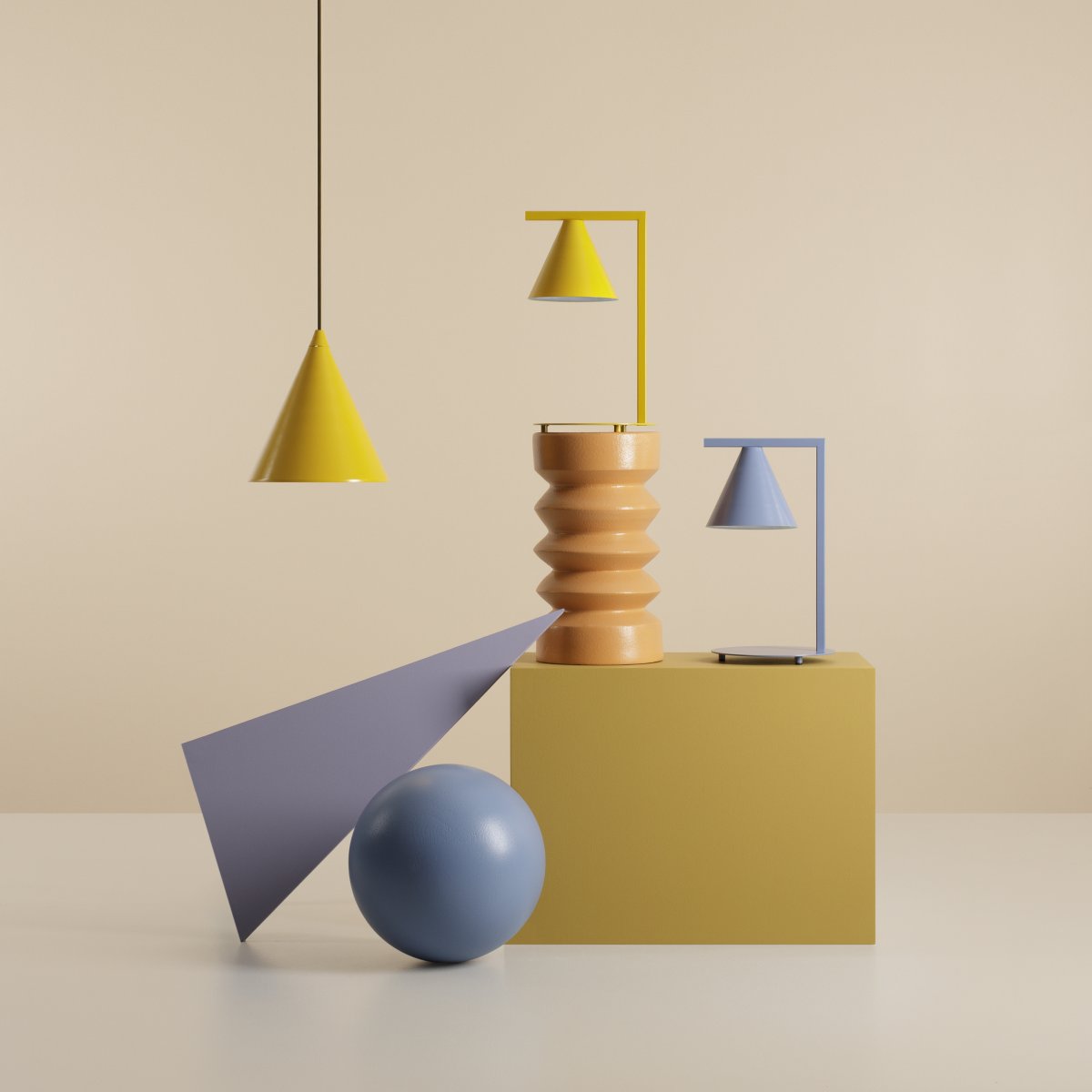 Form Ø24 Bleu suspension De Artera - Grâce à son design intemporel et à sa couleur subtile, la lampe s'intègre parfaitement dans différents styles d'intérieur, tout en ajoutant une touche sophistiquée et moderne à la pièce.