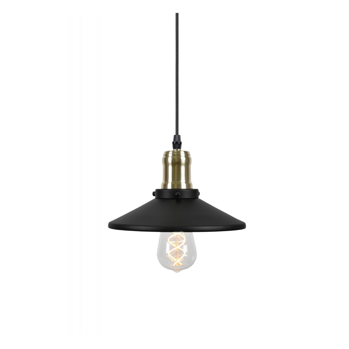 Disc Ø22 Noir lampe de fenêtre De Globen Lighting - Disc est une charmante lampe de cordonnier du d&eacute;but du XXe si&egrave;cle.