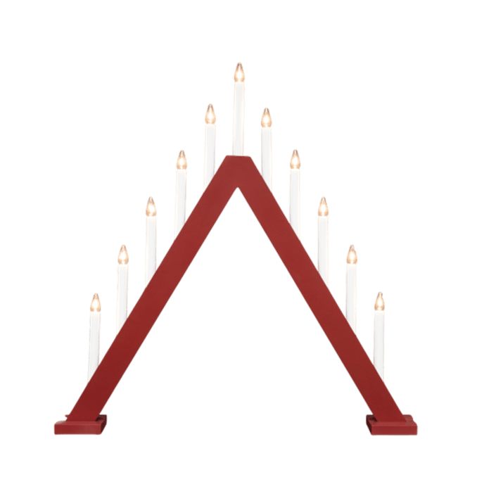 Nova 11 ROUGE De Pixie Design - Ce bougeoir d&eacute;coratif de l'Avent contribue &agrave; cr&eacute;er une ambiance de No&euml;l conviviale et traditionnelle dans votre int&eacute;rieur.