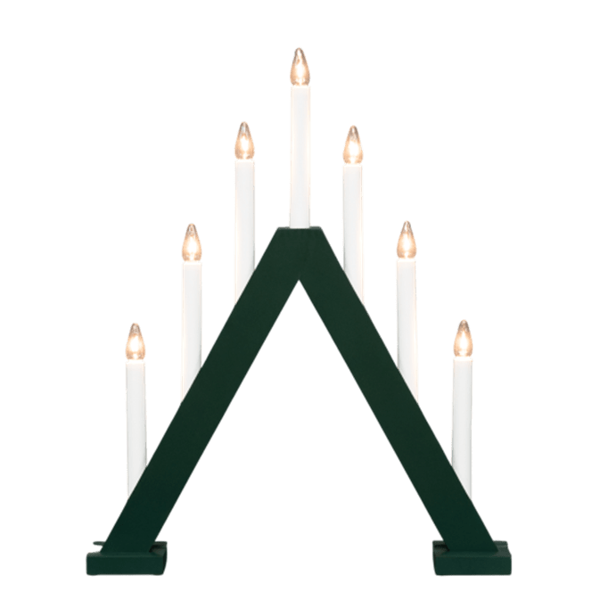 Nova 7 vert foncé De Pixie Design - Nova trouve parfaitement sa place sur une fen&ecirc;tre et embellira vos d&eacute;corations de No&euml;l pendant l'Avent et les f&ecirc;tes de fin d'ann&eacute;e.