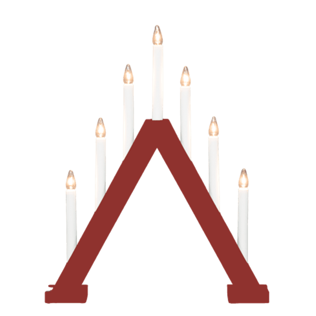 Nova 7 ROUGE De Pixie Design - Nova trouve parfaitement sa place sur une fen&ecirc;tre et embellira vos d&eacute;corations de No&euml;l pendant l'Avent et les f&ecirc;tes de fin d'ann&eacute;e.
