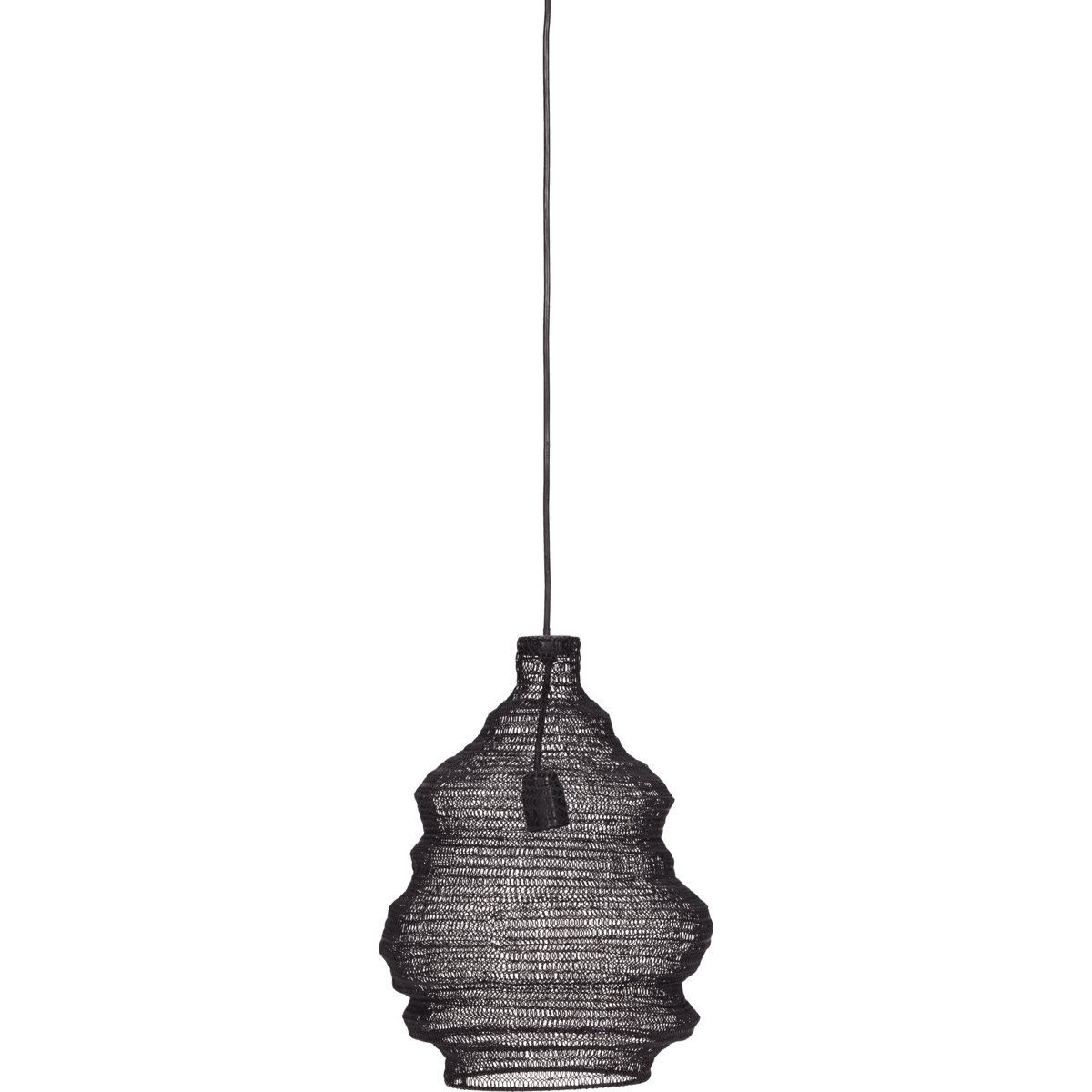 Mesh Ø30 Noir suspension De House Doctor - Accrochez le plafonnier de House Doctor au-dessus de la table à manger ou de la table de cuisine, dans la chambre ou dans un coin du salon pour diffuser une lumière merveilleuse.