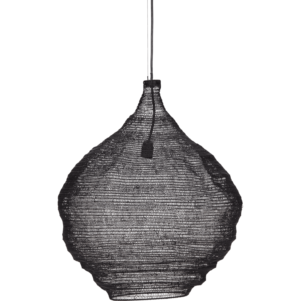 Mesh Ø60 Noir suspension De House Doctor - Accrochez le plafonnier de House Doctor au-dessus de la table à manger, dans un coin du salon ou dans le couloir pour diffuser une merveilleuse lumière.