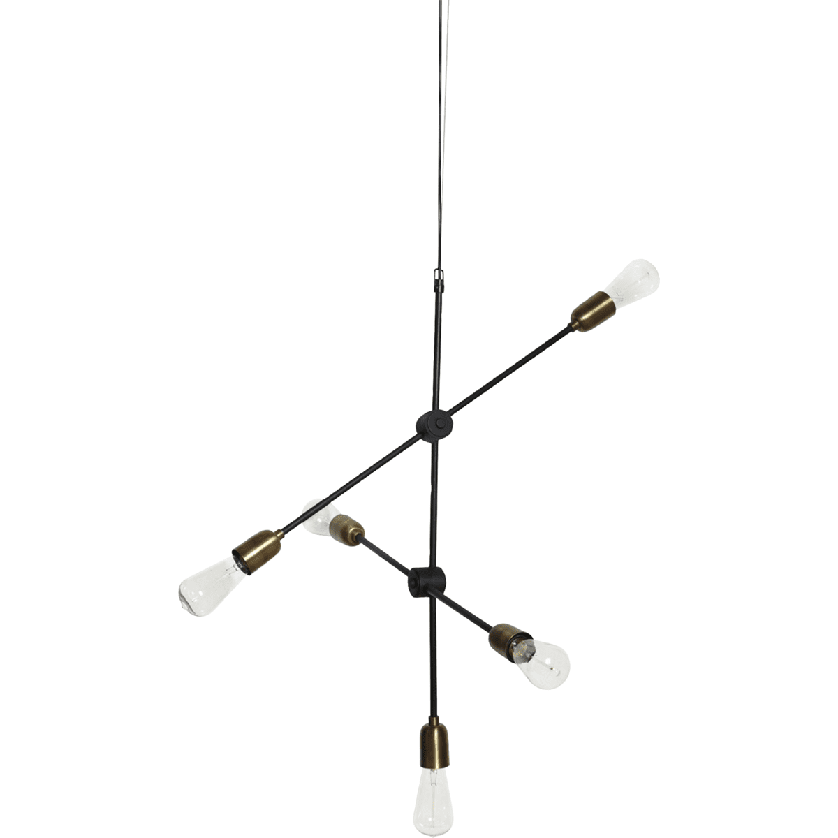 Molecular 68cm Noir suspension De House Doctor - La belle lampe mol&eacute;culaire de House Doctor est une lampe presque sculpturale qui fournit une source de lumi&egrave;re pratique tout en ajoutant une touche de personnalit&eacute; &agrave; votre maison.